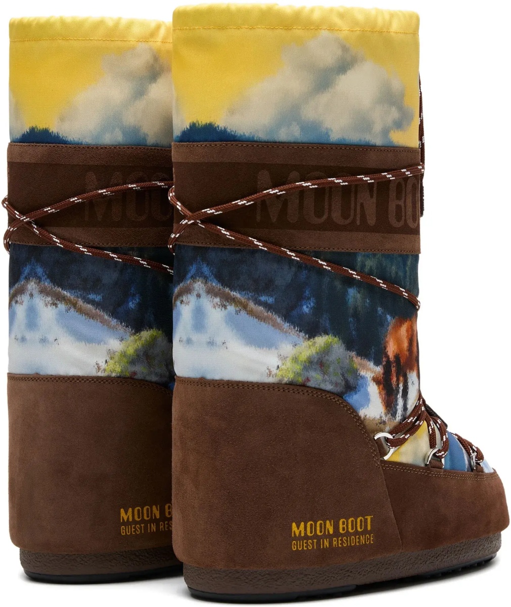 Bocanci Moon Boot x Guest In Residence print Boots - Img 3