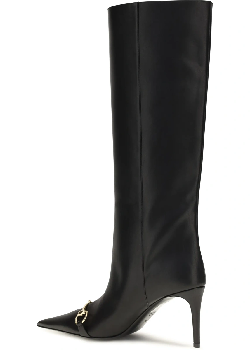 Bocanci Slip-on leather Boots with Horsebit - Img 3