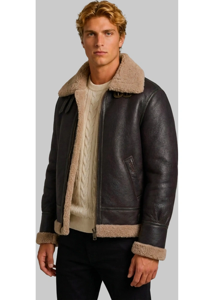 Bomber Cordovan Shearling Aviator Bomber - Img 2