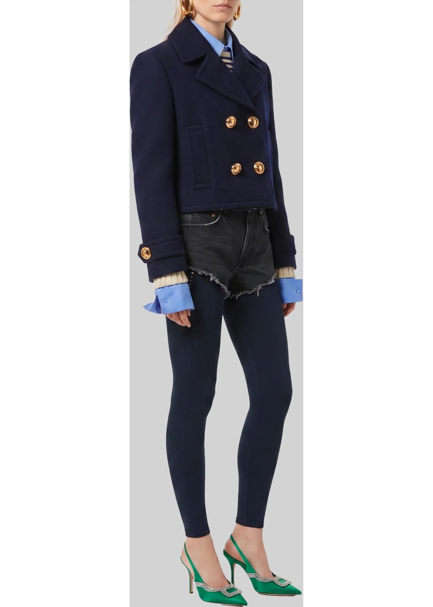 Bomber Cropped Navy Peacoat - Img 2