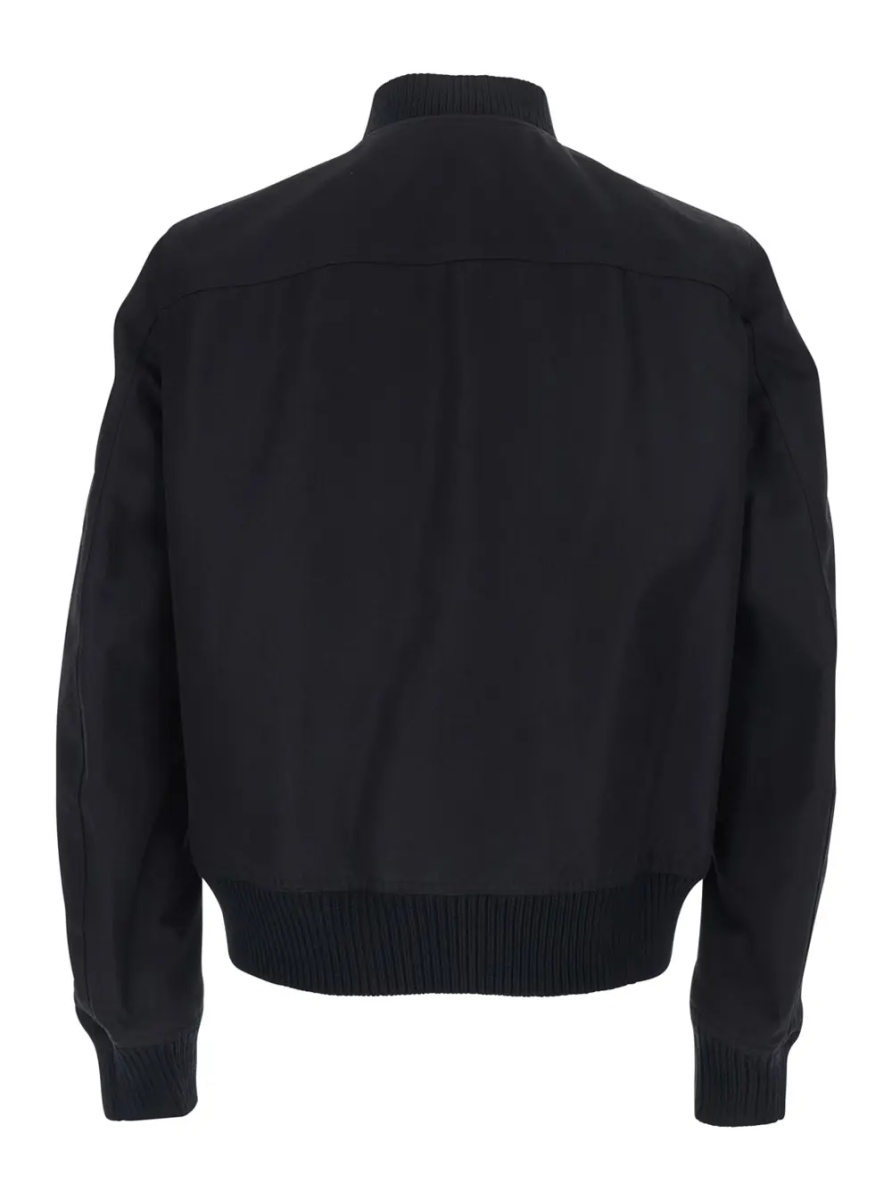 Bomber 'Heizer Flight' Black Bomber Jacket with Two Front Zip Pockets in Cotton Blend Man - Img 2