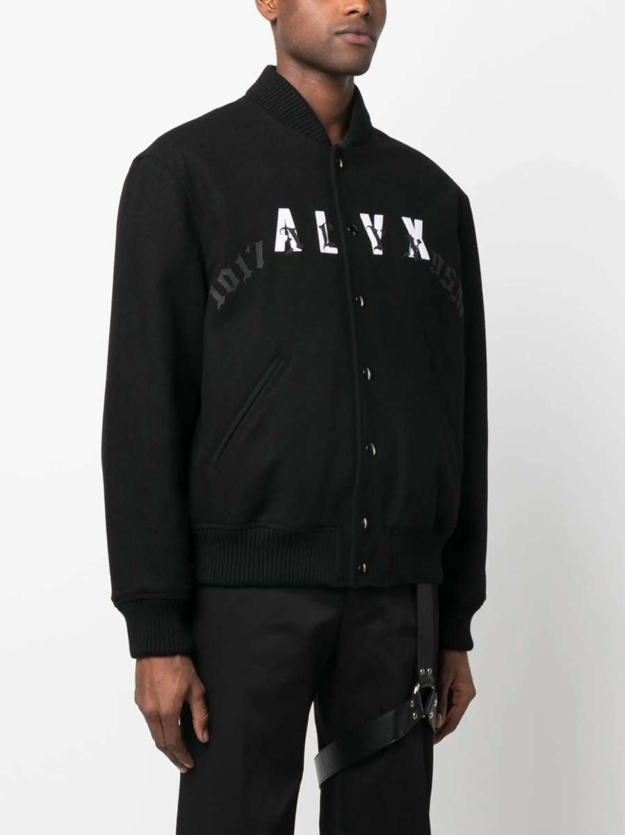 Bomber jacket 1017 ALYX 9SM neagra din lana si poliamida - Img 3