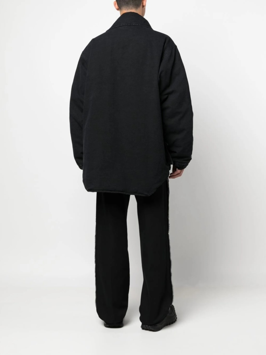 Bomber jacket Heron Preston neagra din poliamida si polyester - Img 4