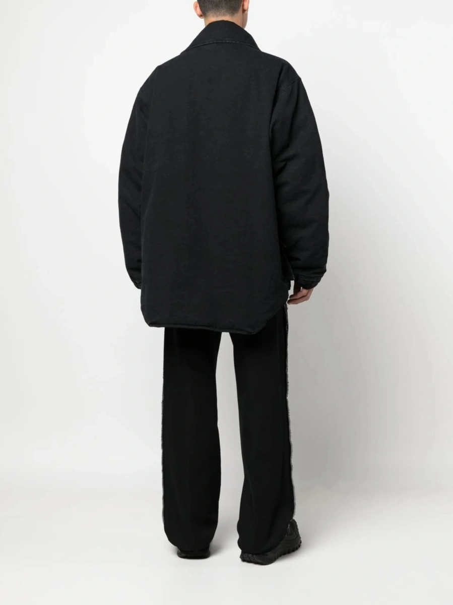 Bomber jacket Heron Preston neagra din poliamida si polyester - Img 4