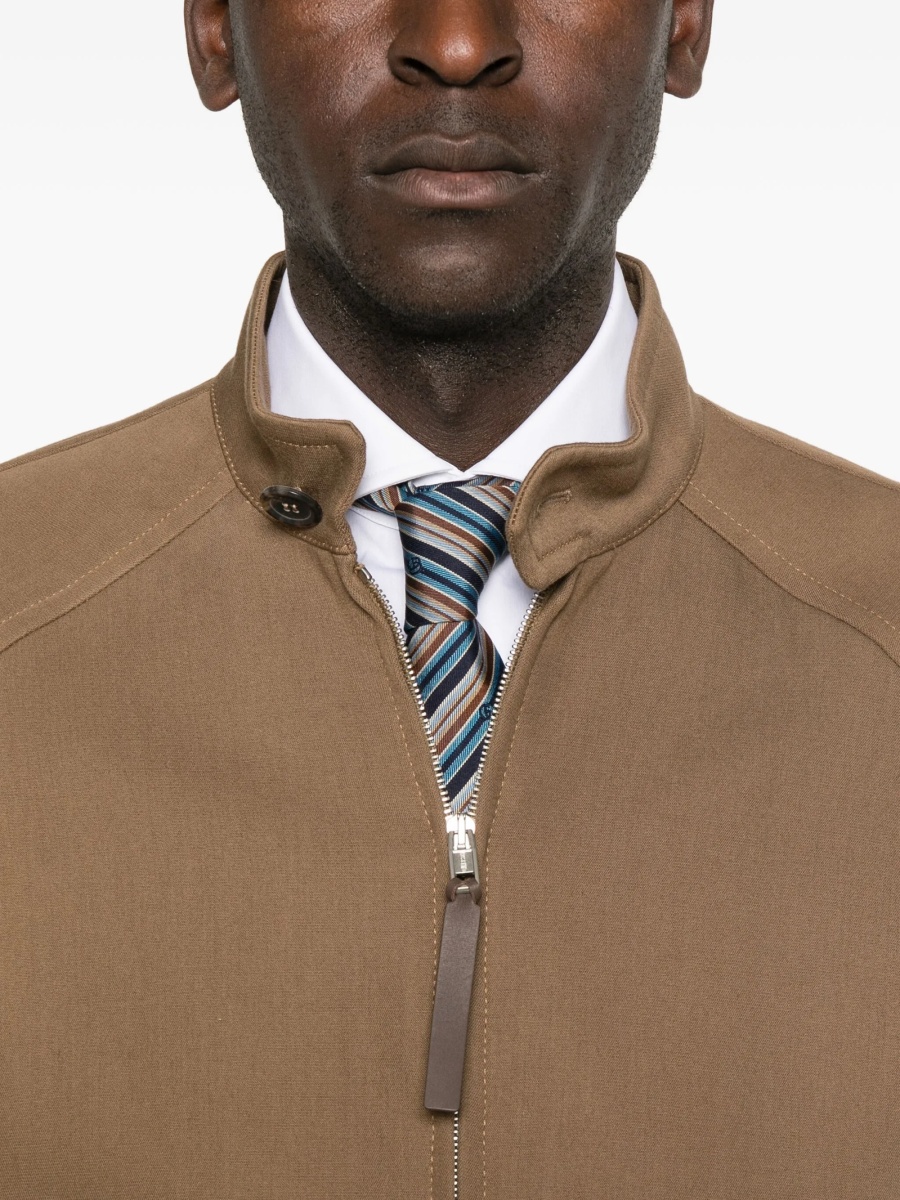 Bomber jacket Moschino maro din bumbac - Img 5