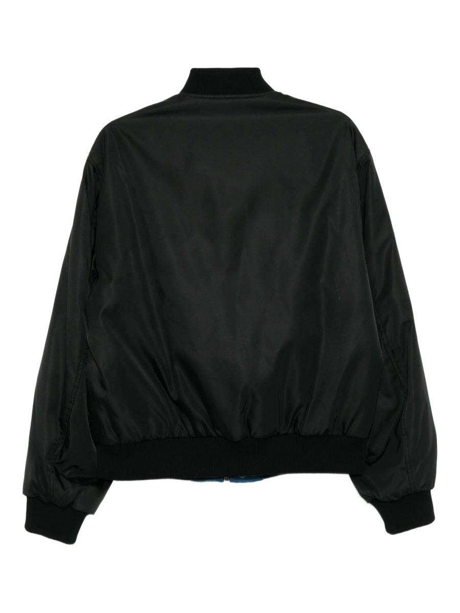 Bomber jacket Versace neagra din poliamida - Img 2