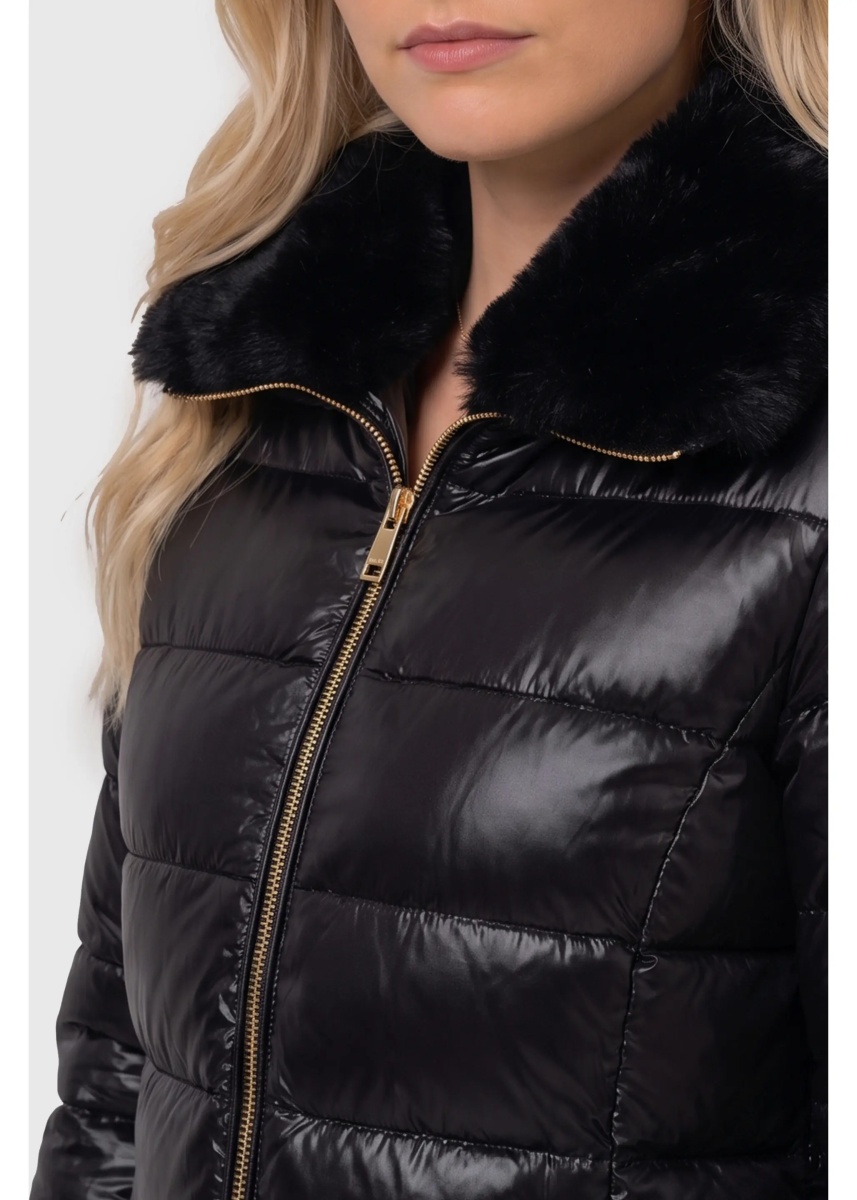 Bomber Ultralight Nylon And Fur Collar Jacket - Img 3