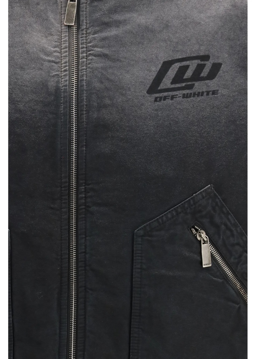 Bomber Washed denim Bomber Jacket - Img 3