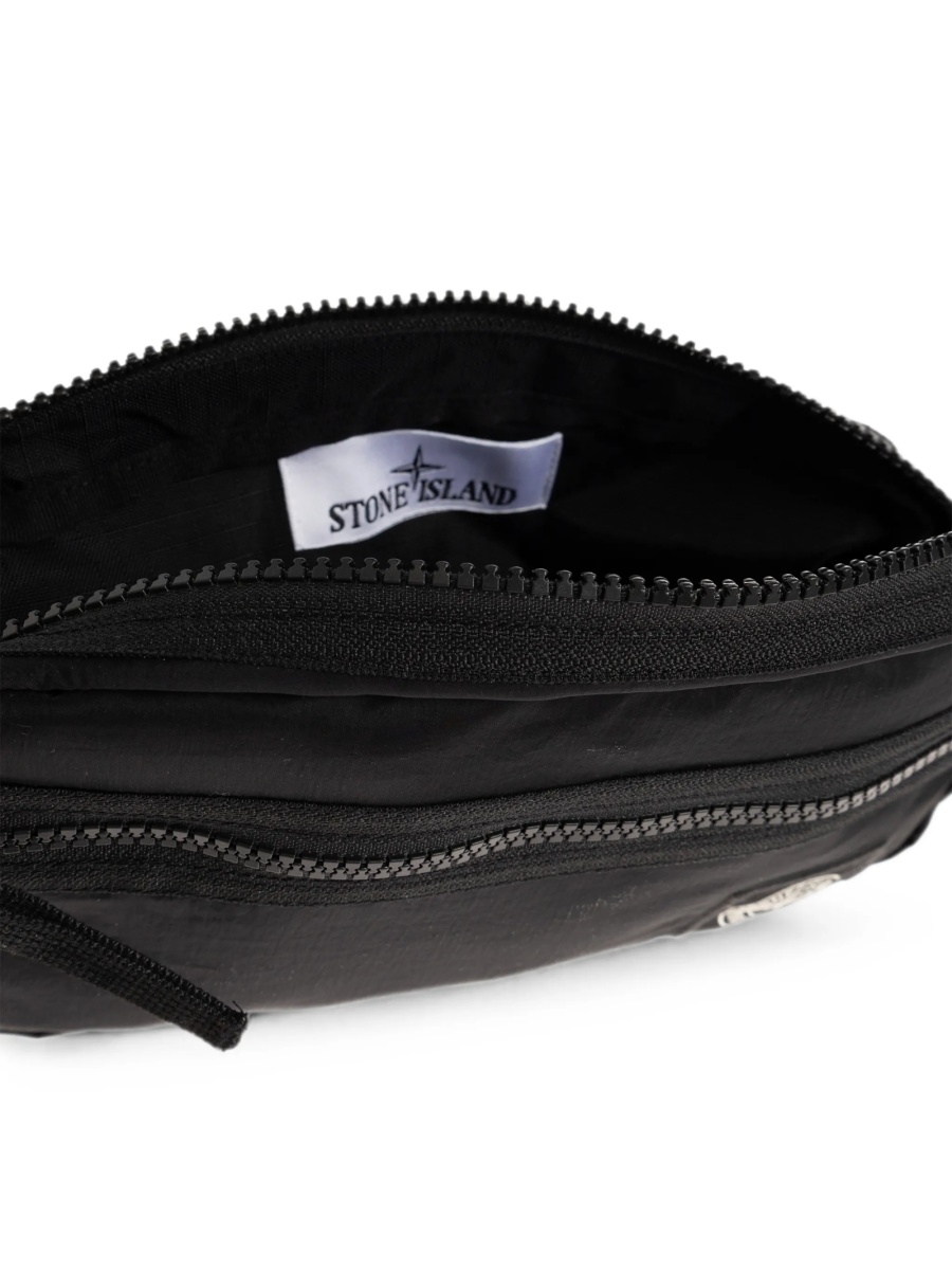 Borseta Stone Island neagra din poliamida - Img 5