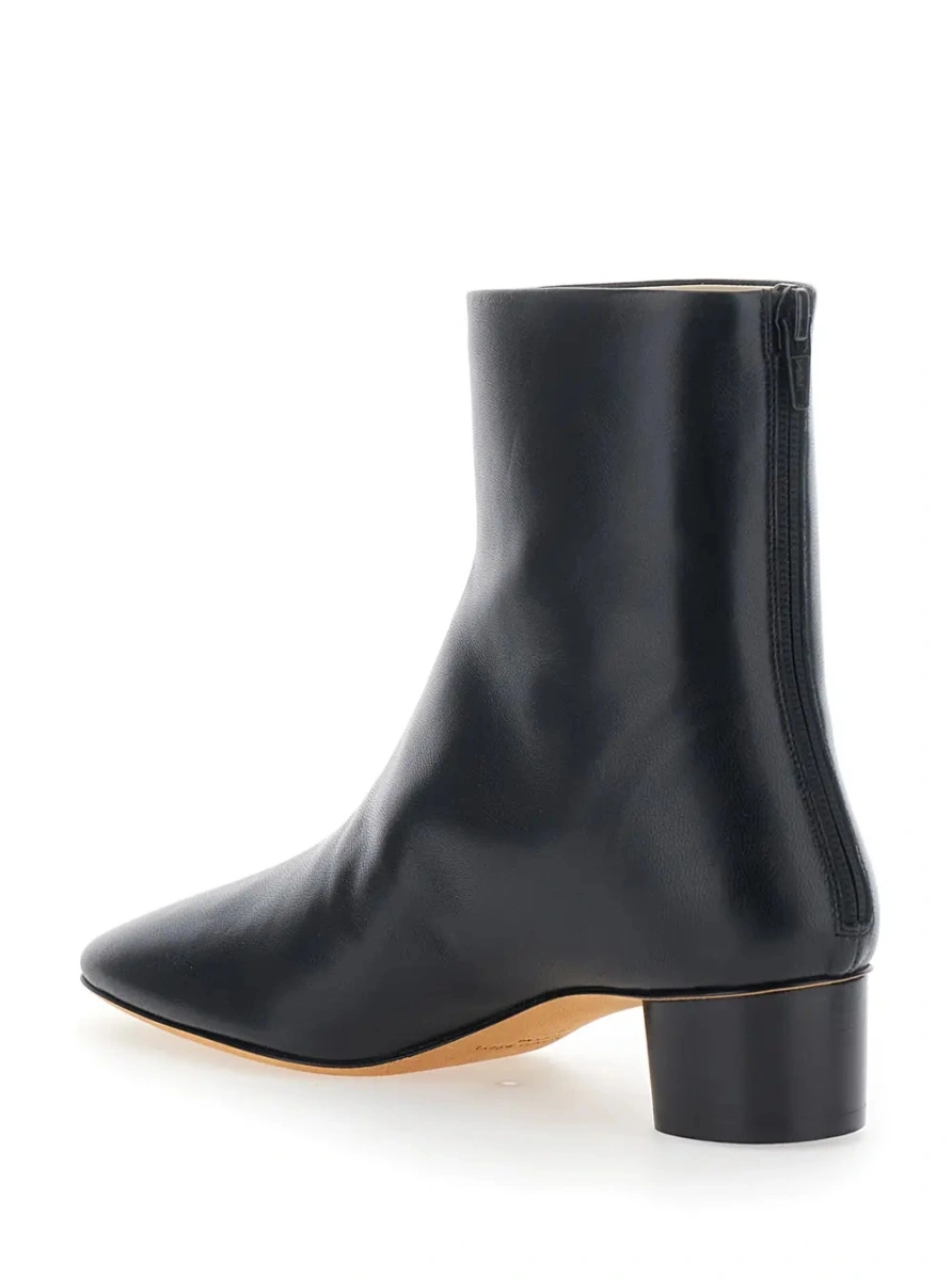 Botine Le Monde Bèryl negre din piele - Img 3