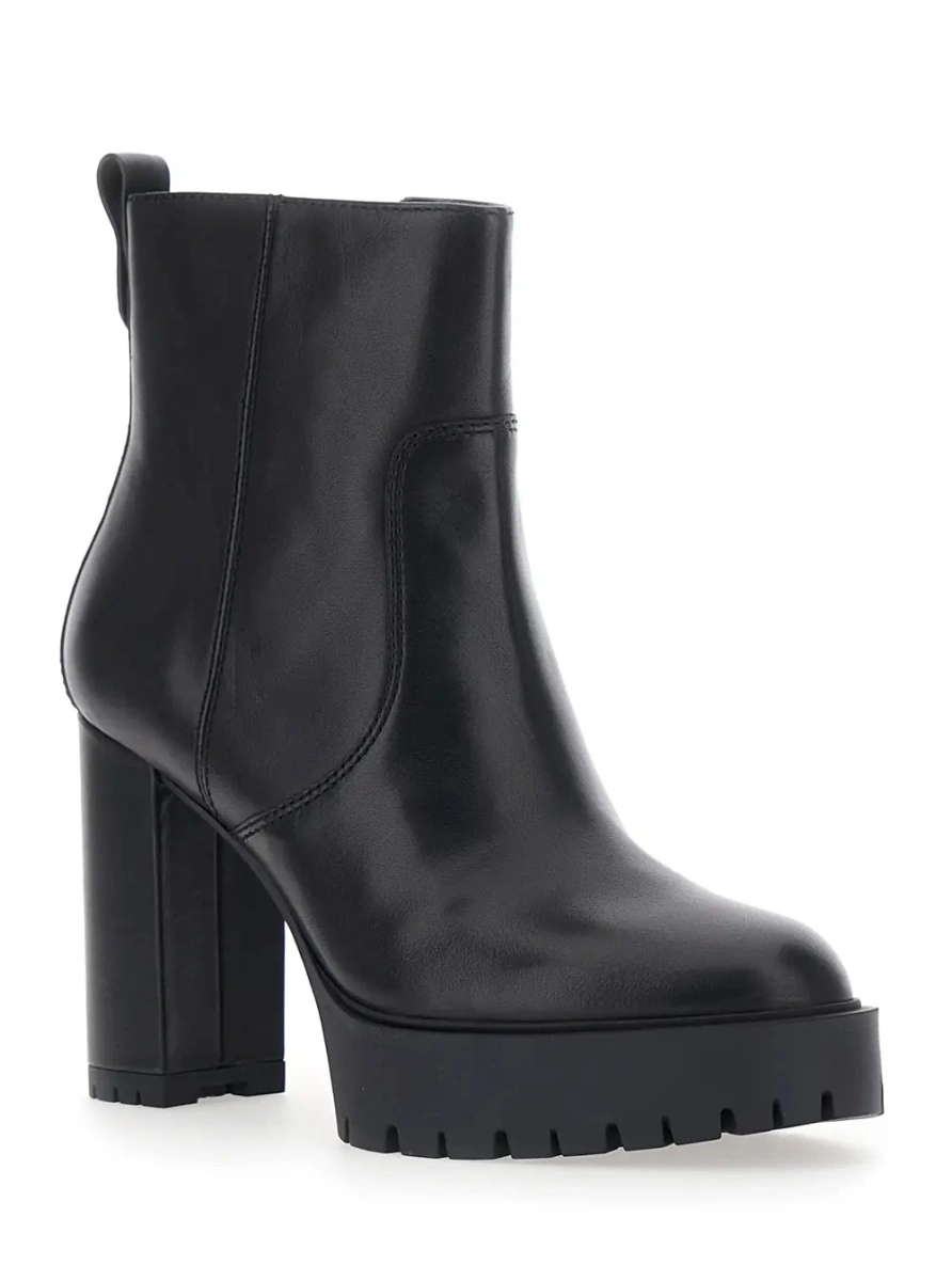 Botine Pinko negre din piele 'CLARA' - Img 2