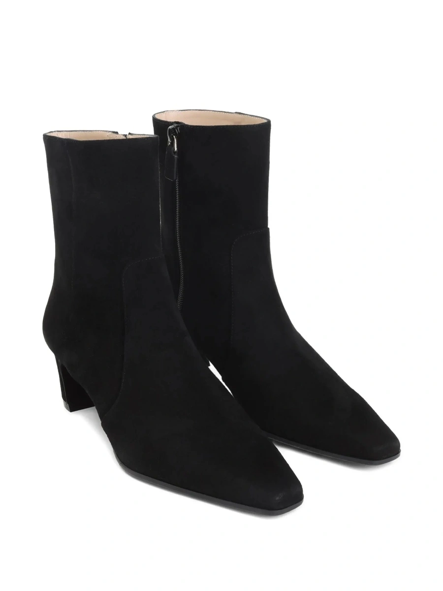 Botine Stuart Weitzman negre din piele - Img 5