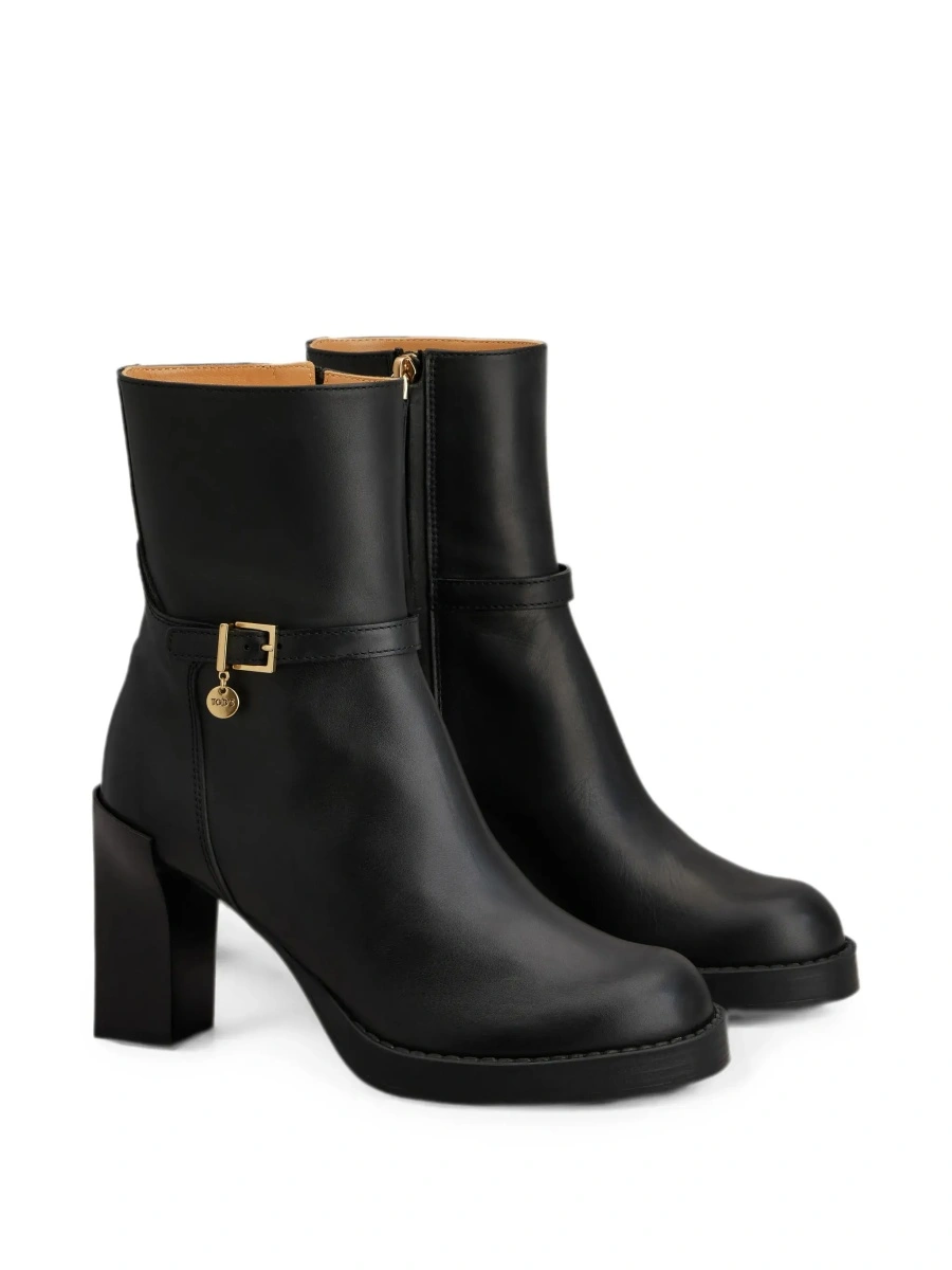 Botine TOD'S negre din piele - Img 5