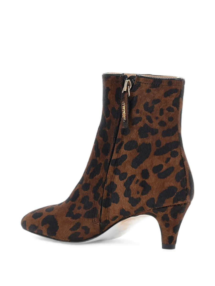Botine TWINSET maro din piele - Img 6