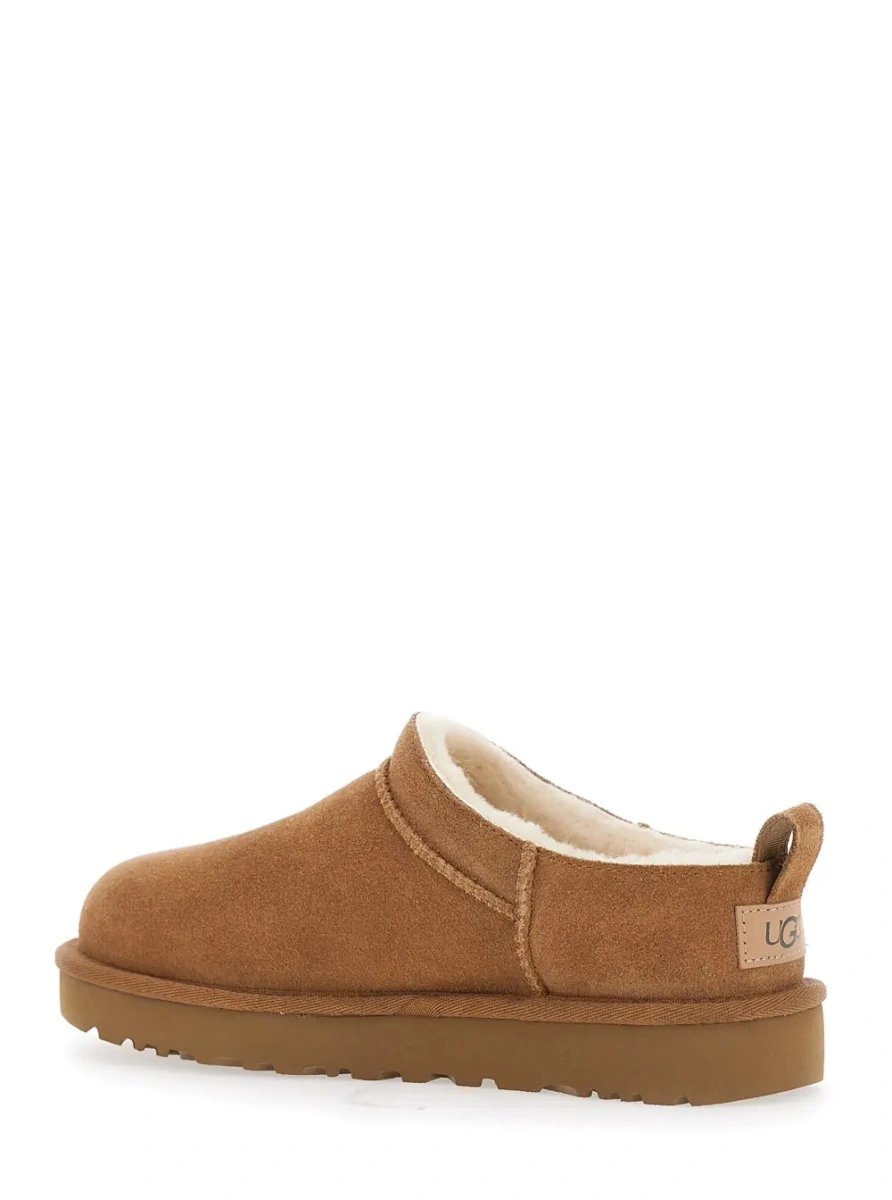 Botine UGG bej din piele intoarsa 'Classic Micro' - Img 3