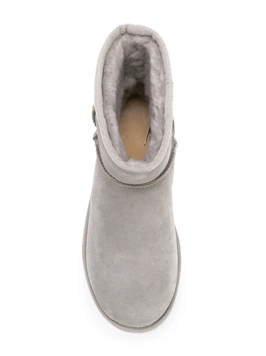 Botine UGG 'Classic Mini' gri din piele intoarsa - Img 7