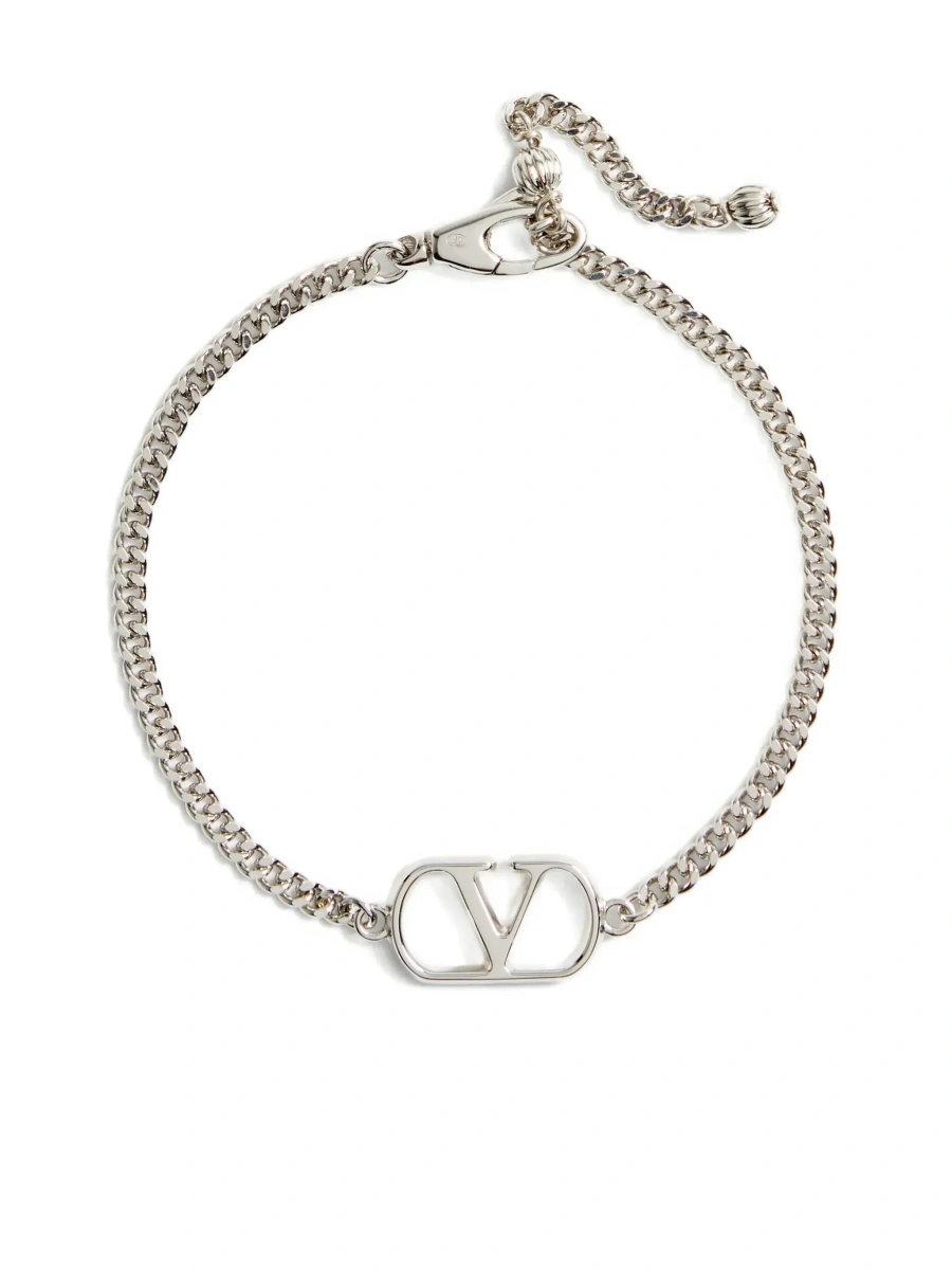 Bratari Metallic Bracelet with Chunky Chain-Link Design and VLogo in Bronze Man - Img 8