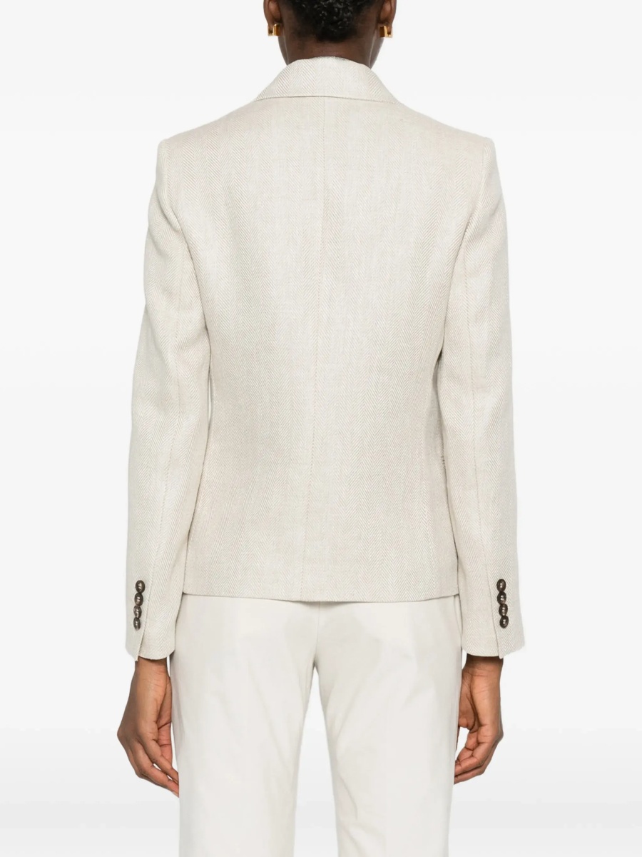 Button Herringbone Blazer - Img 4