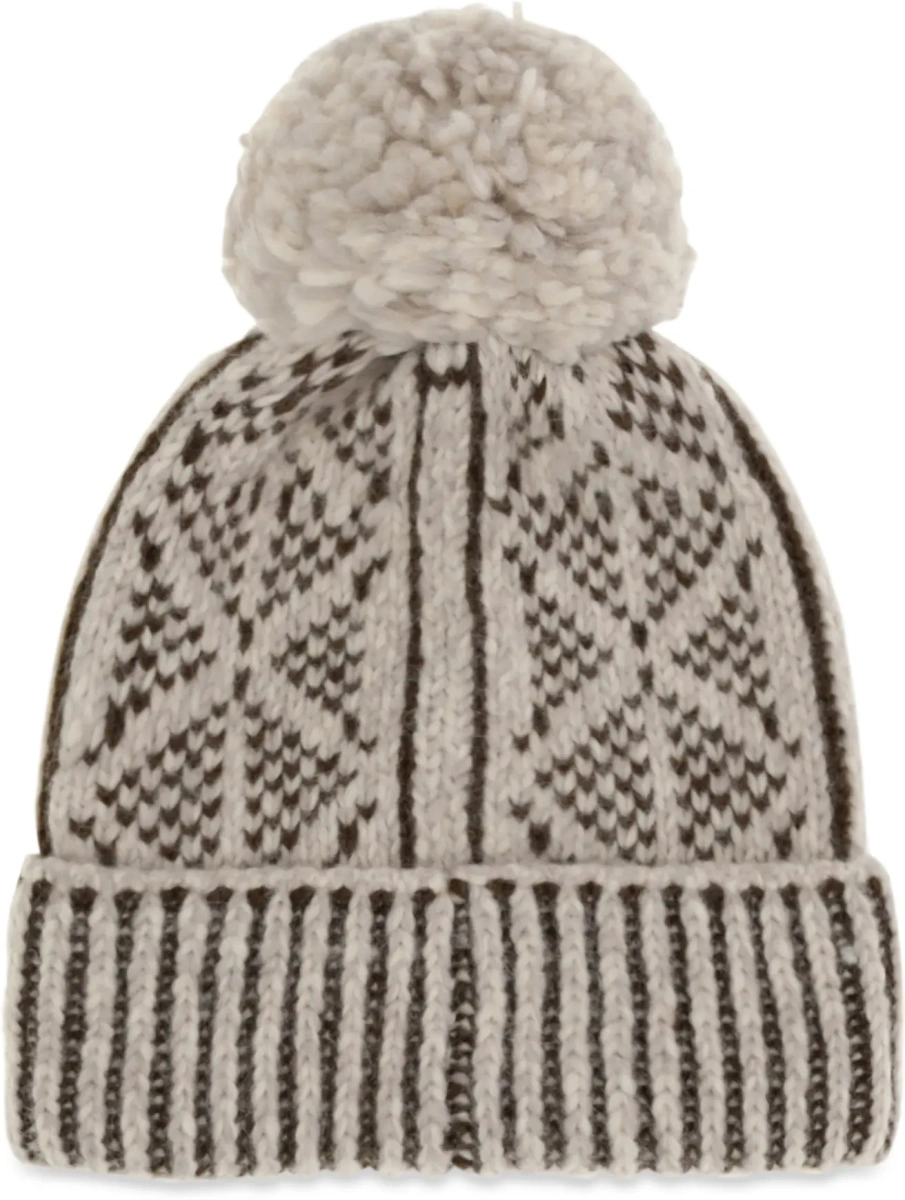 Caciula Alpaca, wool and nylon blend Beanie with Pom-Pom - Img 2