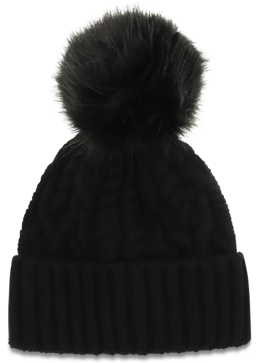 Caciula Wool and cashmere Beanie with pom-pom - Img 2