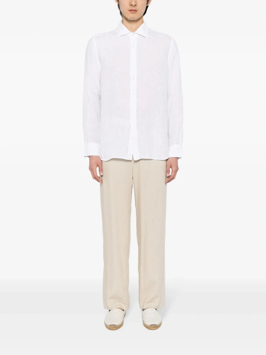 Camasa 120% LINO alba - Img 2