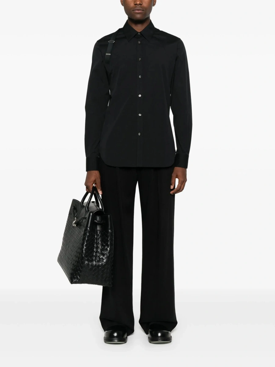 Camasa Alexander McQueen neagra din bumbac - Img 4