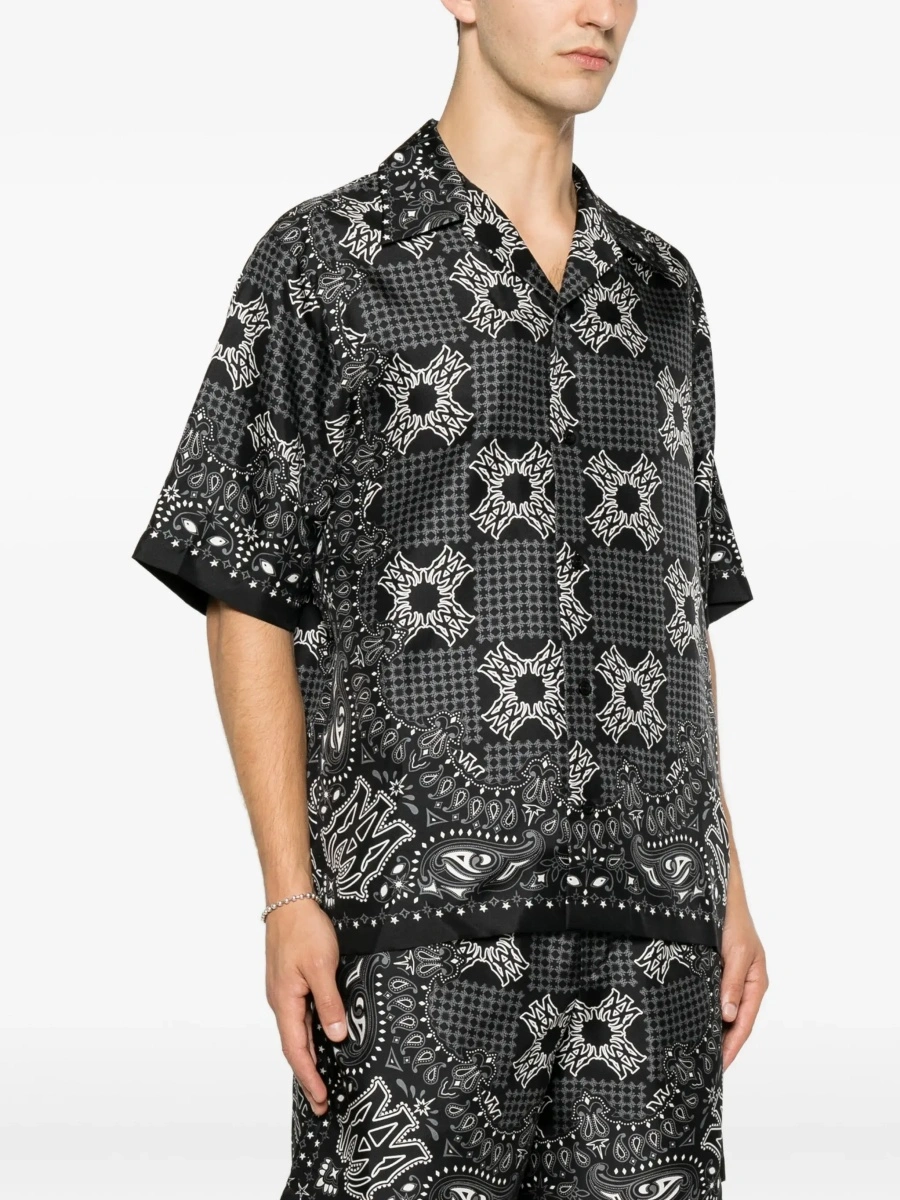 Camasa AMIRI neagra din matase - Img 5