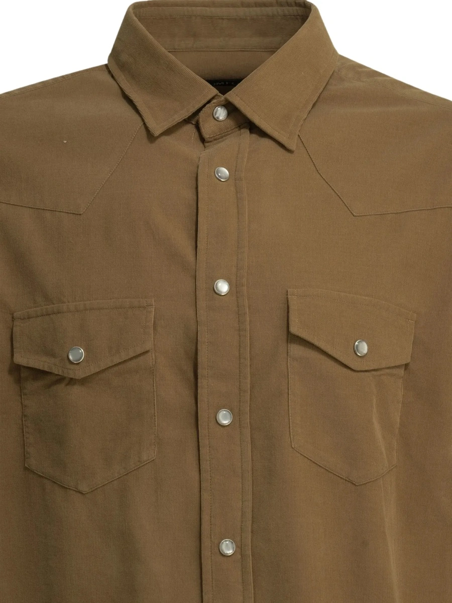 Camasa casual Corduroy Western Shirt - Img 6