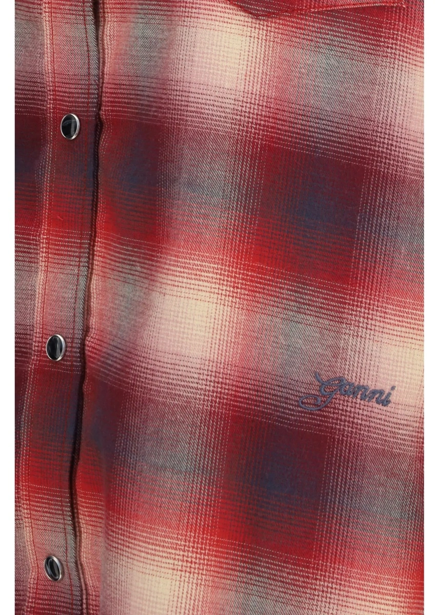 Camasa casual Cotton flannel check Shirt - Img 3