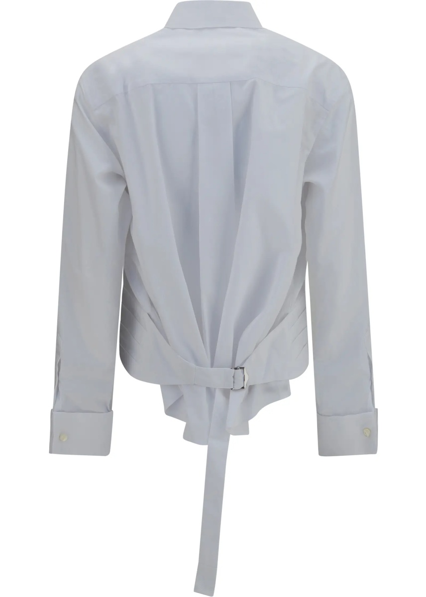 Camasa casual Cotton poplin Shirt with belt - Img 2
