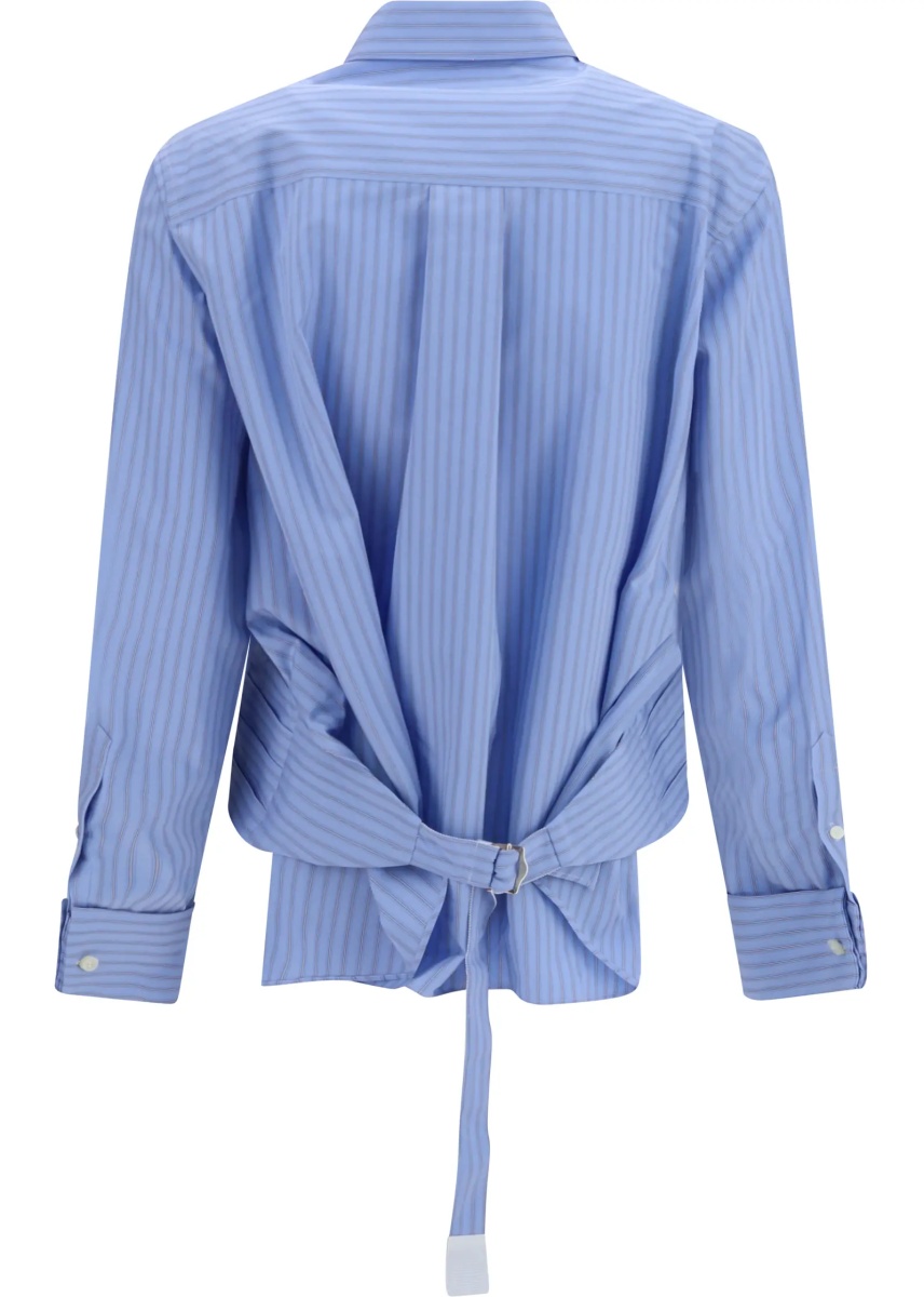 Camasa casual Cotton poplin Shirt with belt - Img 2