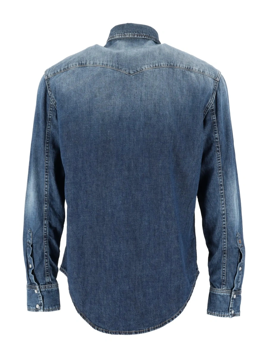 Camasa casual Dondup albastra - Img 4