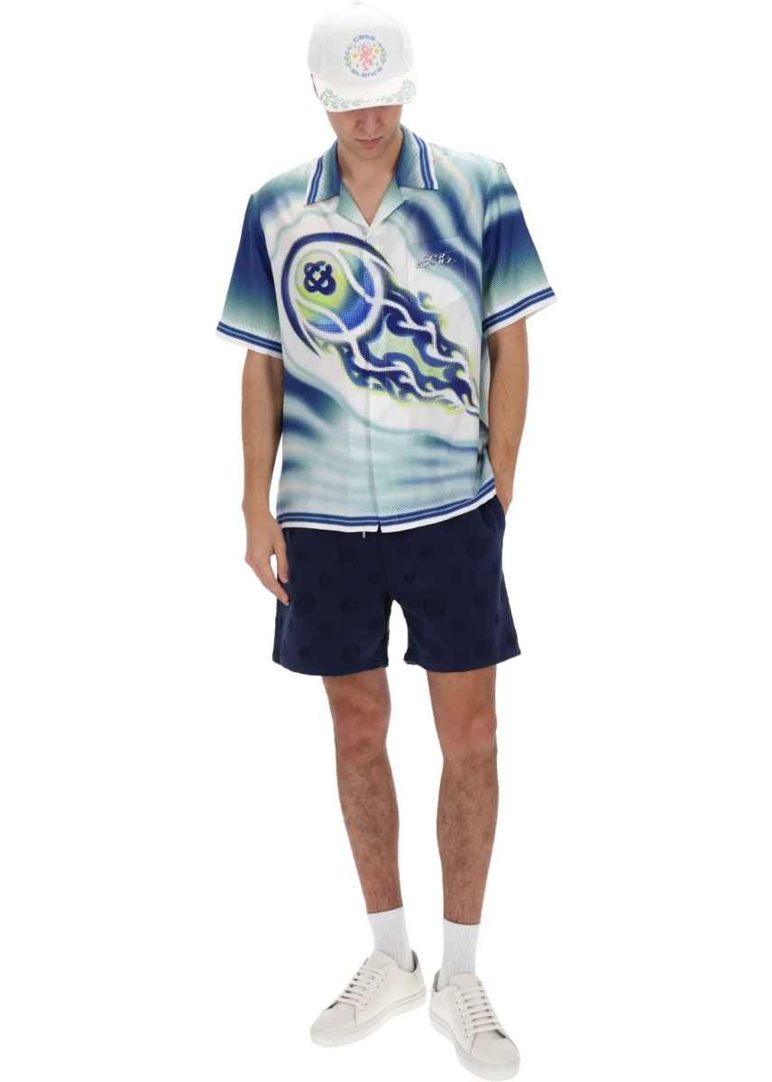 Camasa casual "Flaming Tennis Ball" Shirt - Img 2