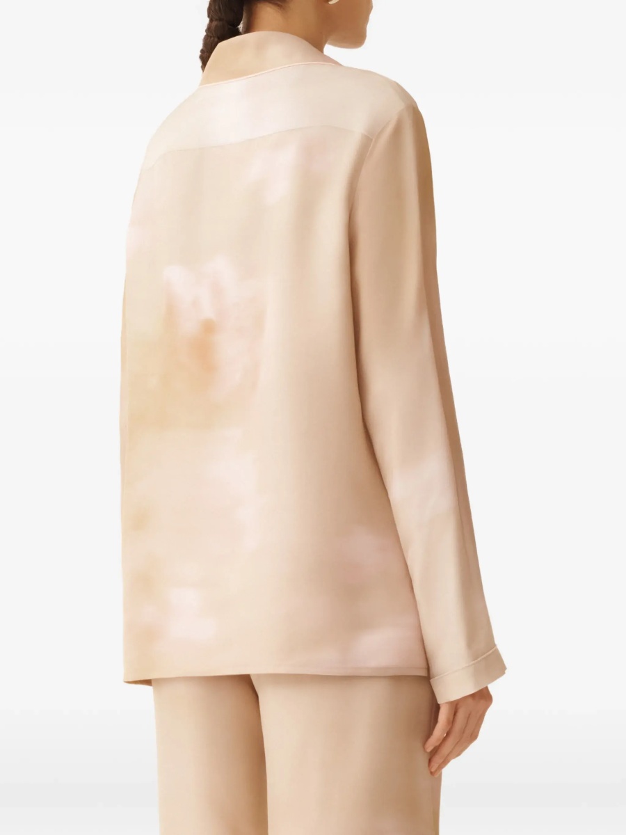 Camasa casual Printed silk twill Shirt - Img 6