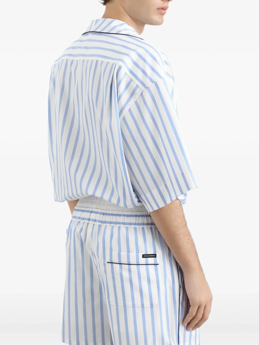 Camasa casual Short-sleeve striped Shirt - Img 5