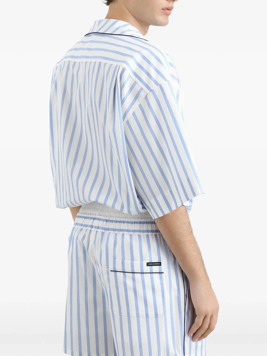 Camasa casual Short-sleeve striped Shirt - Img 5