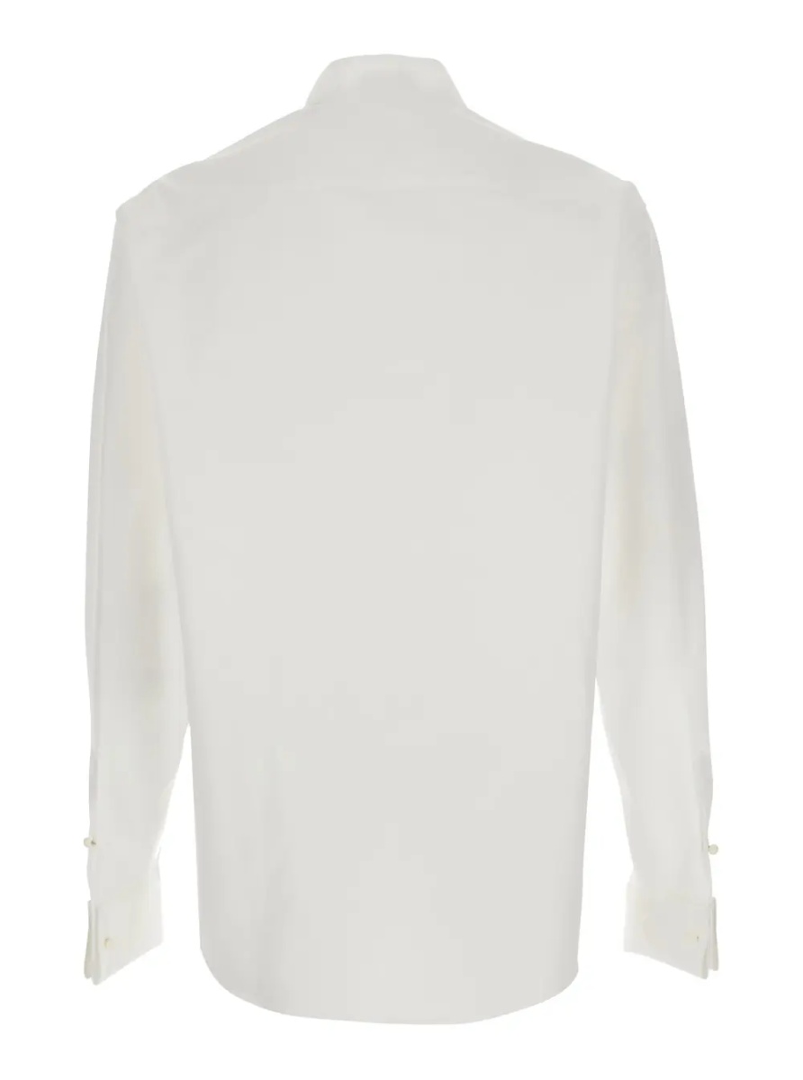 Camasa Classic collar white cotton shirt for men - Img 2