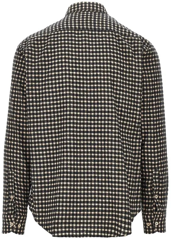 Camasa Emporio Armani multicolora din flanel - Img 3