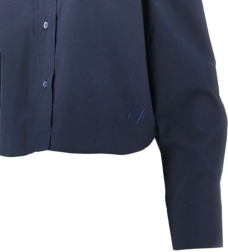 Camasa Mandarin collar poplin shirt - Img 2
