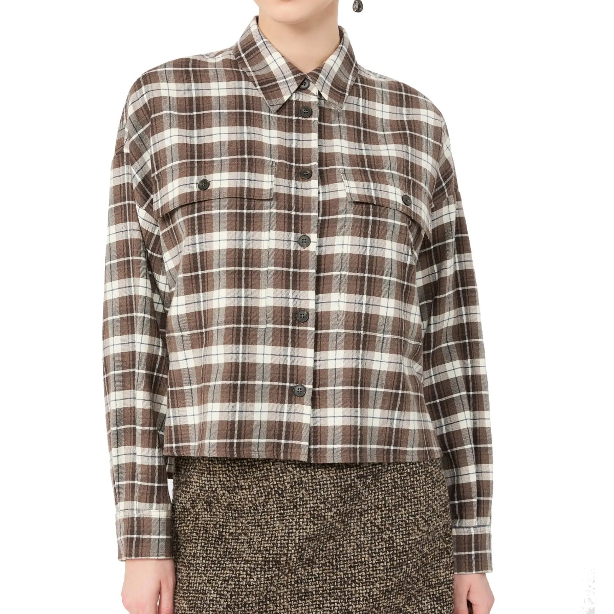 Camasa Max Mara Weekend Plaid Flannel Shirt - Img 2