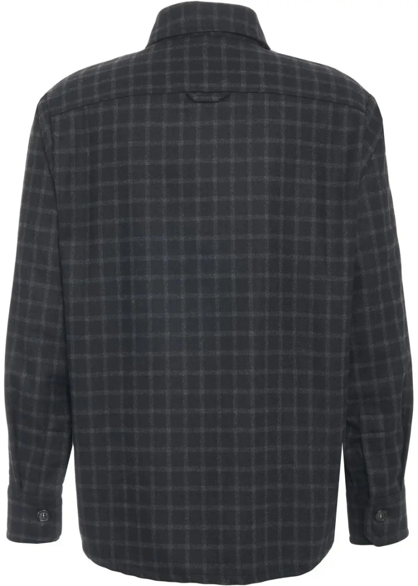 Camasa office A.P.C. neagra din flanel - Img 3