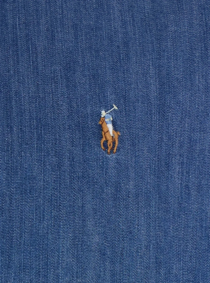 Camasa Ralph Lauren albastra din denim - Img 3