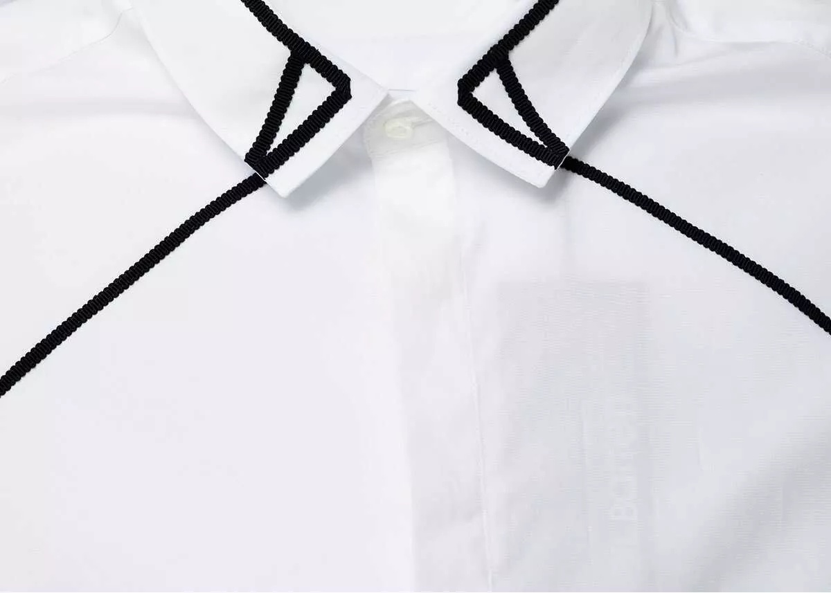 Camasa Tuxedo Grosgrain Collar Detail BCM004C-R010C - Img 3