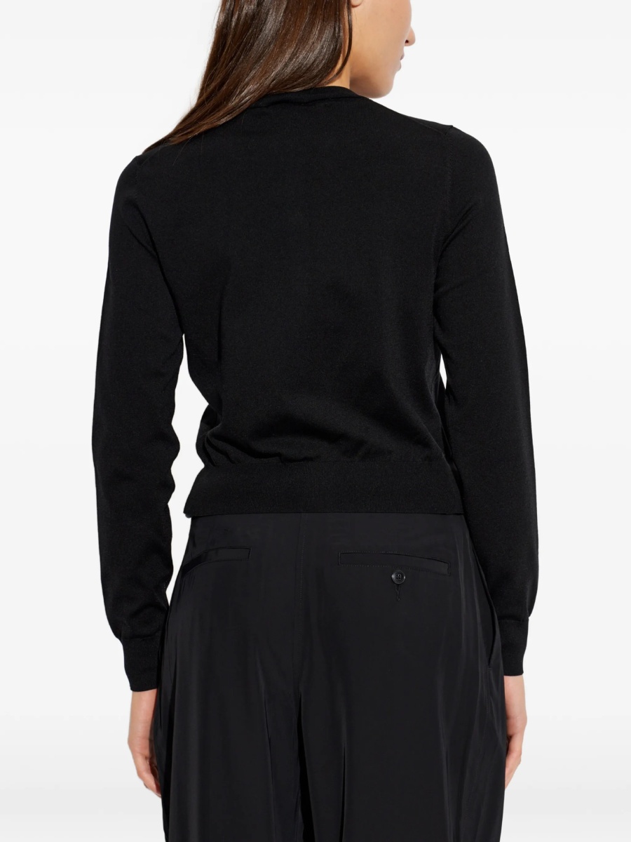 Cardigan Alexander Wang negru din poliamida si cupru - Img 4