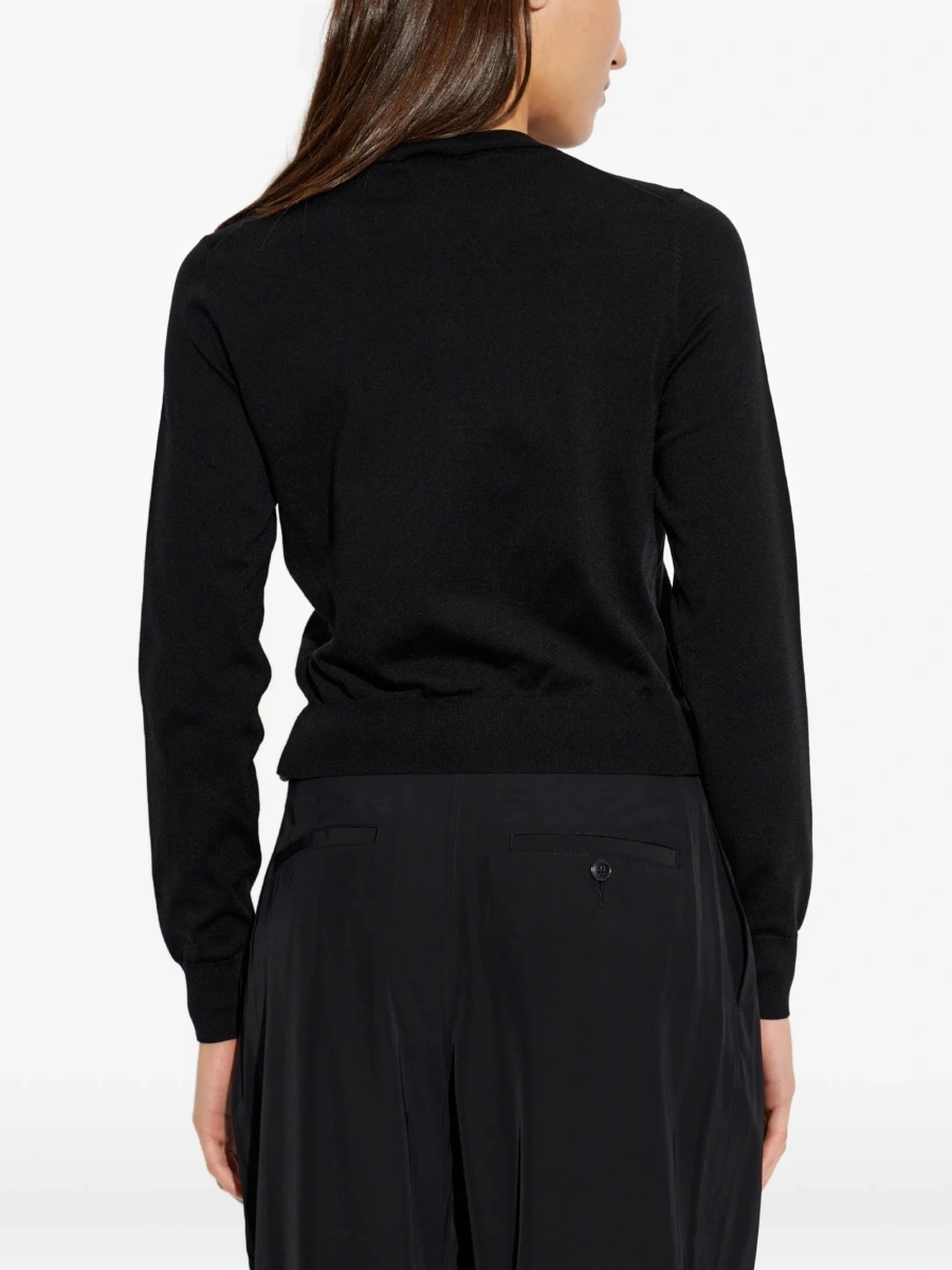 Cardigan Alexander Wang negru din poliamida si cupru - Img 4