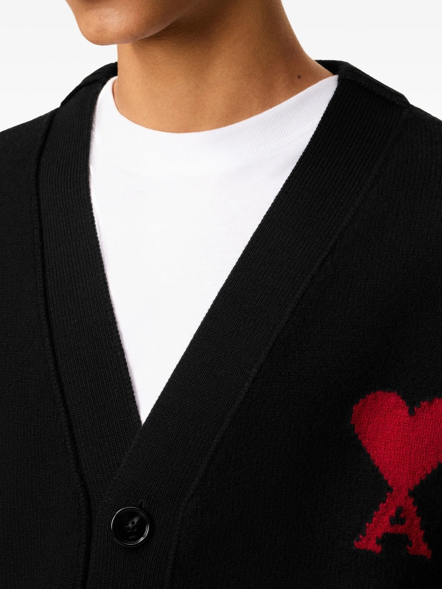 Cardigan AMI Paris negru - Img 5