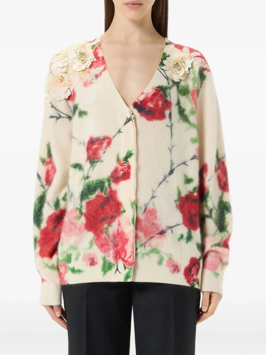 Cardigan Blumarine neutru din lana - Img 3