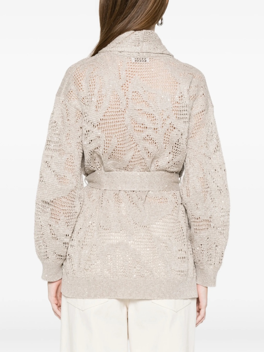 Cardigan Brunello Cucinelli neutru - Img 4