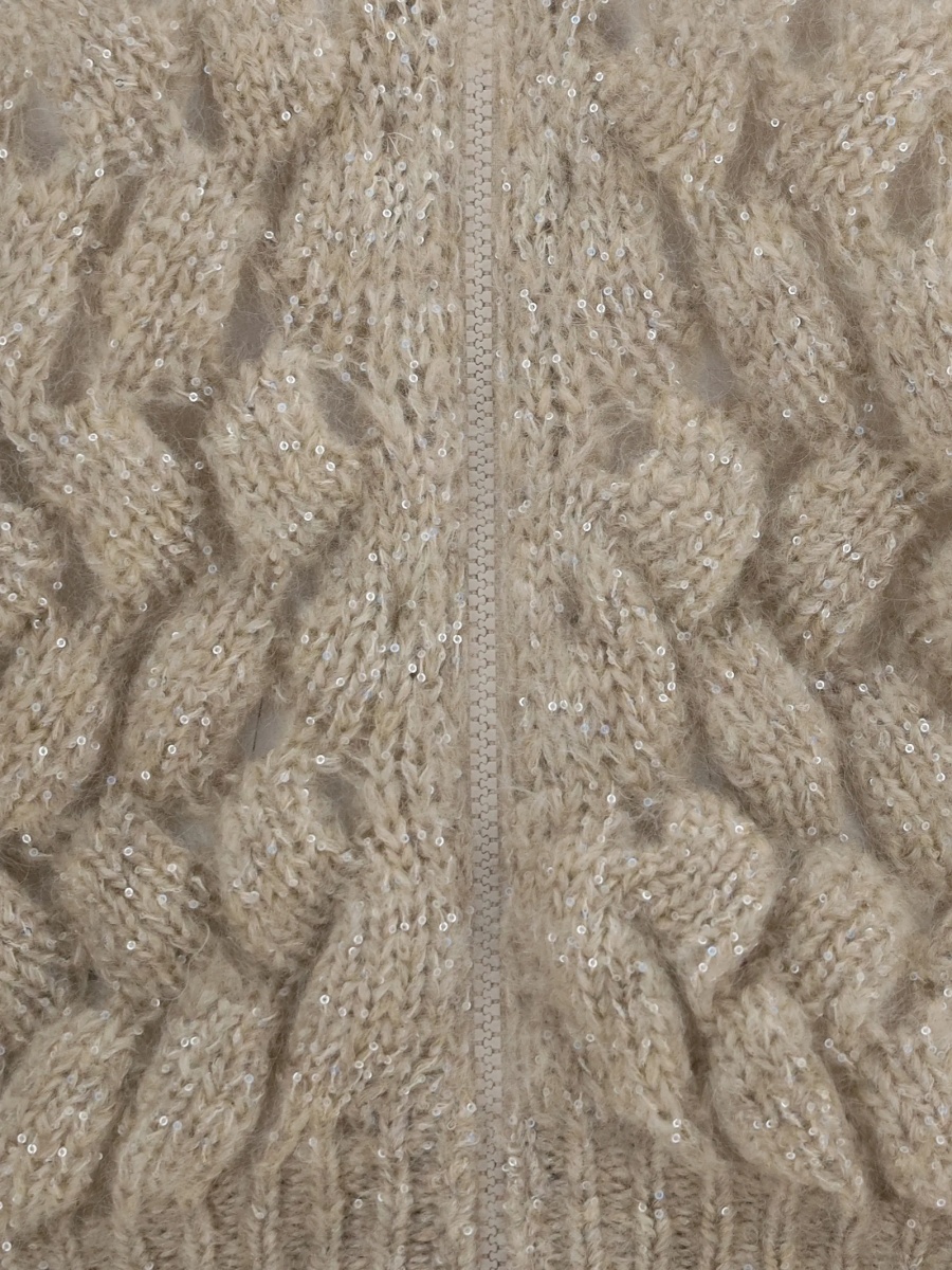 Cardigan Brunello Cucinelli neutru - Img 3
