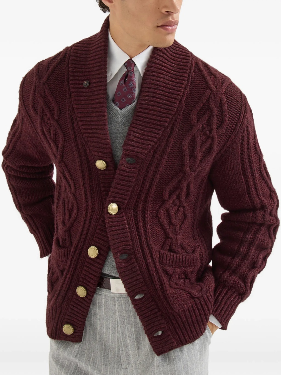Cardigan Cable-knit cashmere Cardigan - Img 5